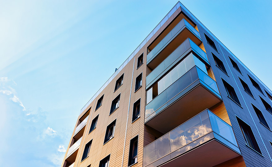 Building viewed from below